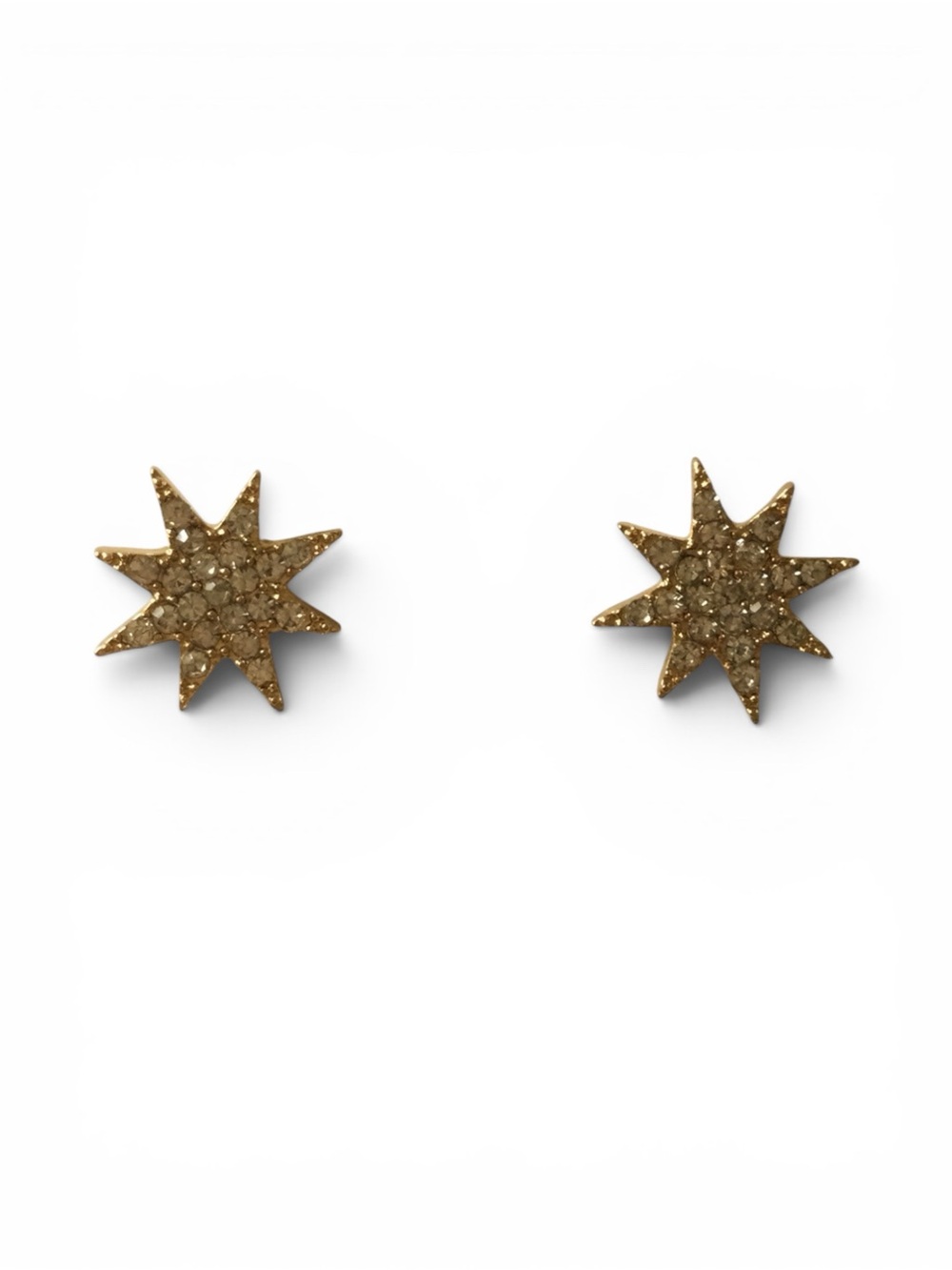 Gold Crystal Starburst Convertible Statement Earrings - Picture 12 of 14